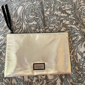 Gucci Iridescent Cream Cosmetic Bag